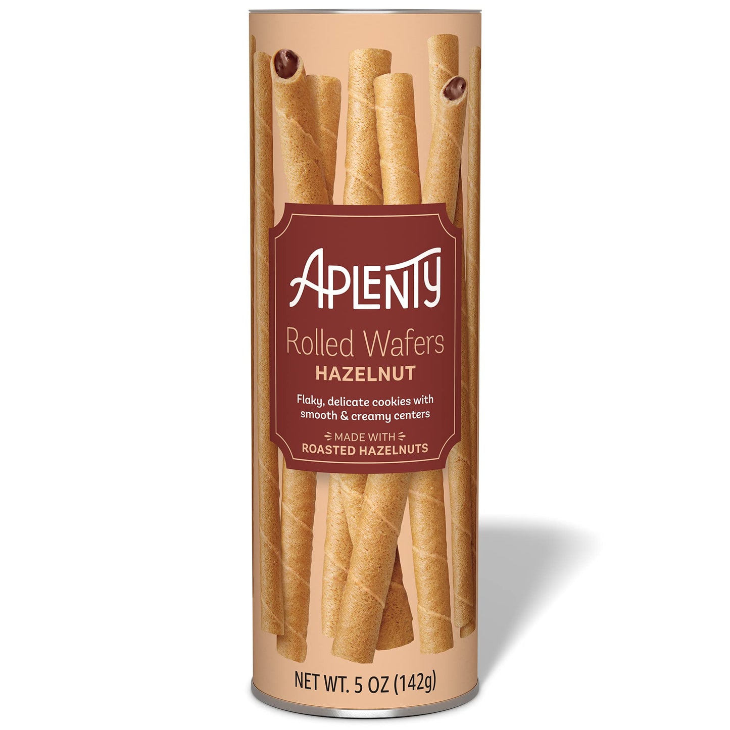 Amazon Brand - Aplenty, Hazelnut Rolled Wafers, 5 oz