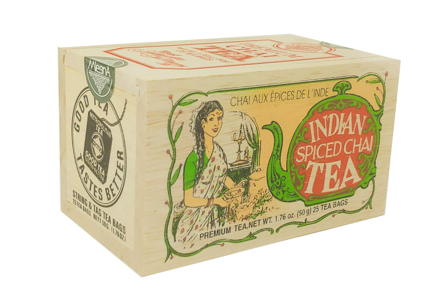 Metropolitan Tea Indian Spiced Chai 25 Tea Bags