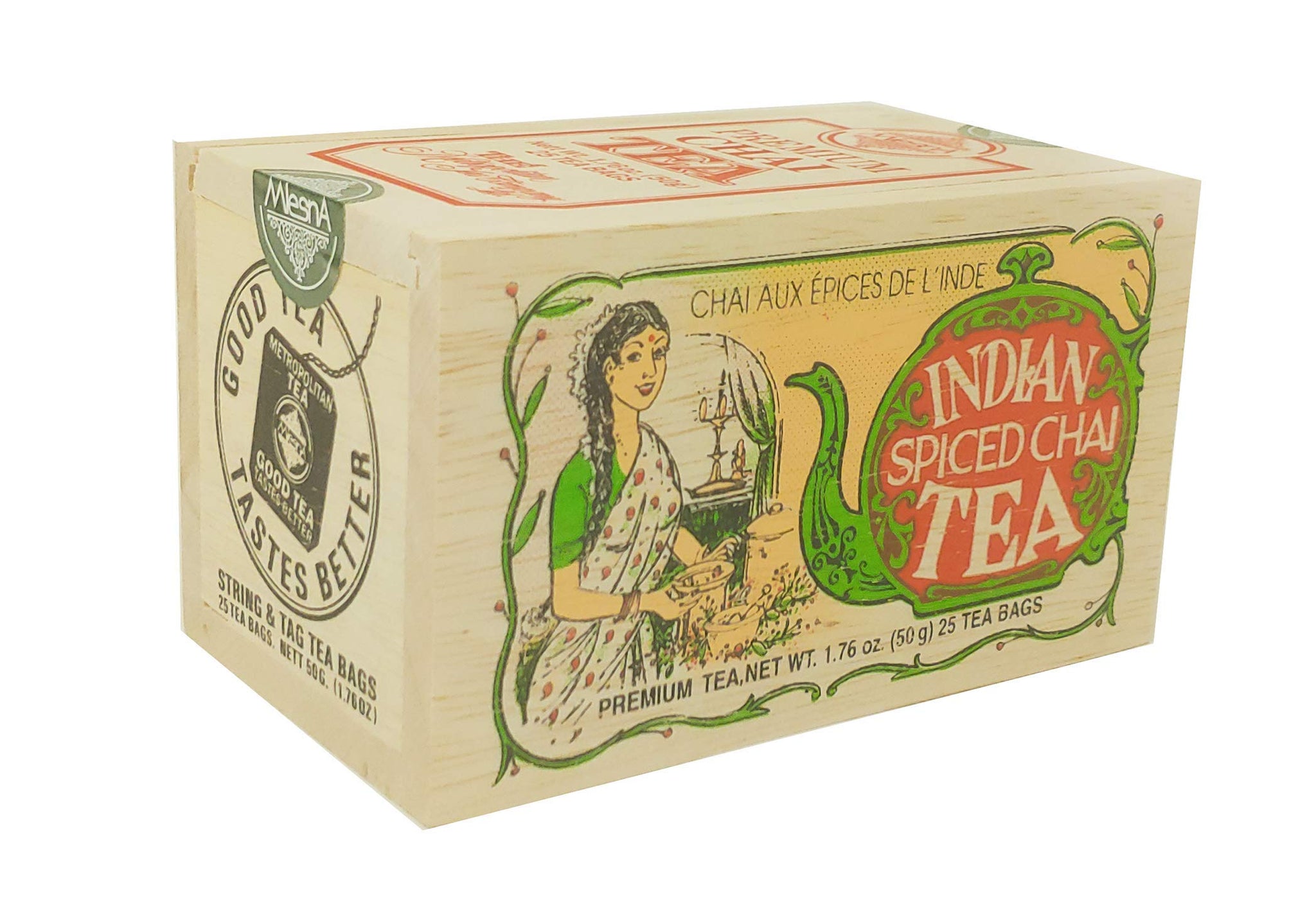 Metropolitan Tea Indian Spiced Chai 25 Tea Bags