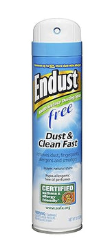 Endust Fragrance Free Hypo-Allergenic Dusting and Cleaning Spray, Hypo-allergenic, Fragrance Free, No Flavor, 10 Fl Oz