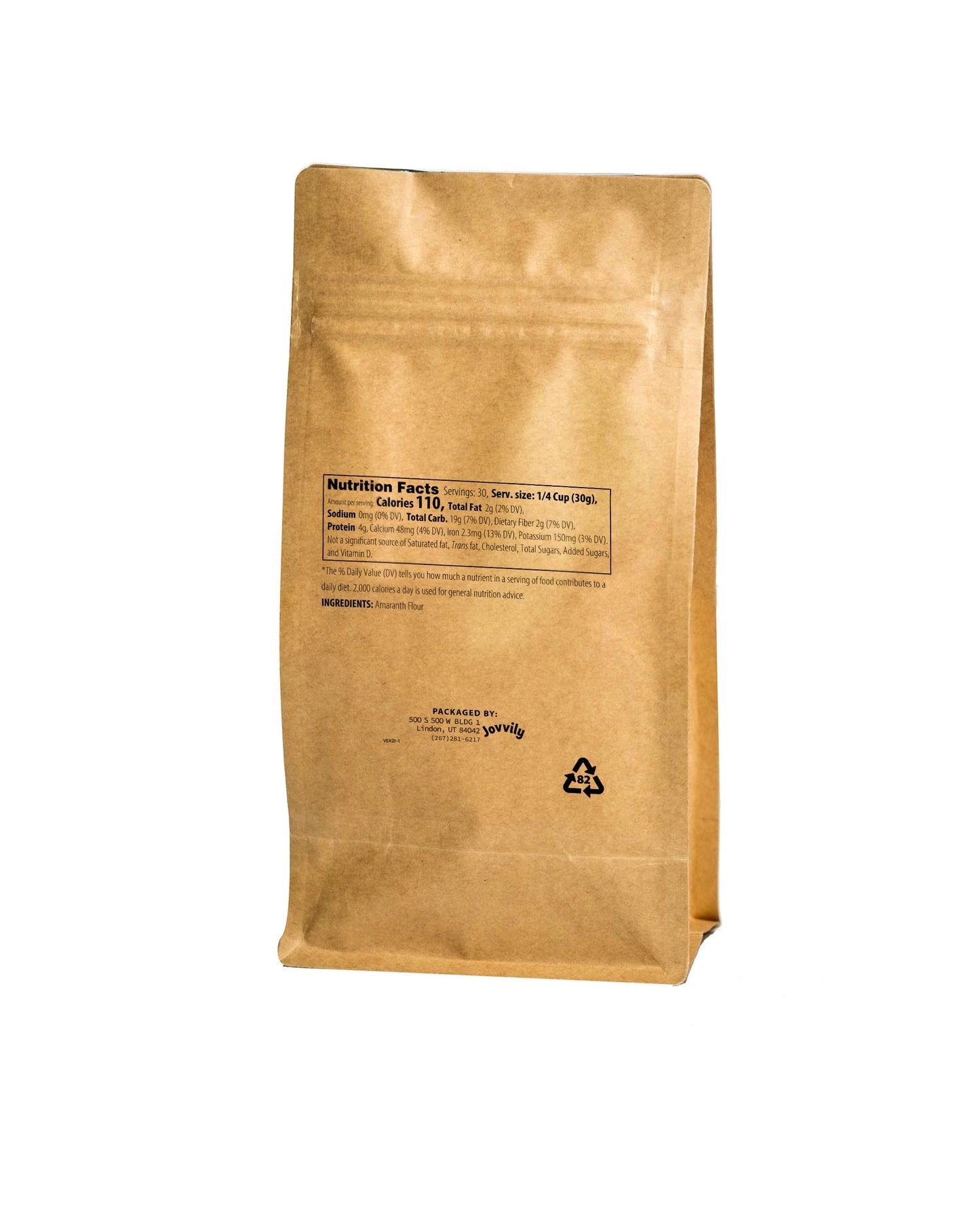 Jovvily Amaranth Flour - 2 lb - Gluten Free - Non GMO - Flour Alternative