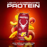 Bucked Up Lightly Carbonated Protein Soda | 25g Whey Isolate - Zero Sugar, Low Calorie, Caffeine Free, Clean Drink | Sparkling Protein Soda - 12 Pack