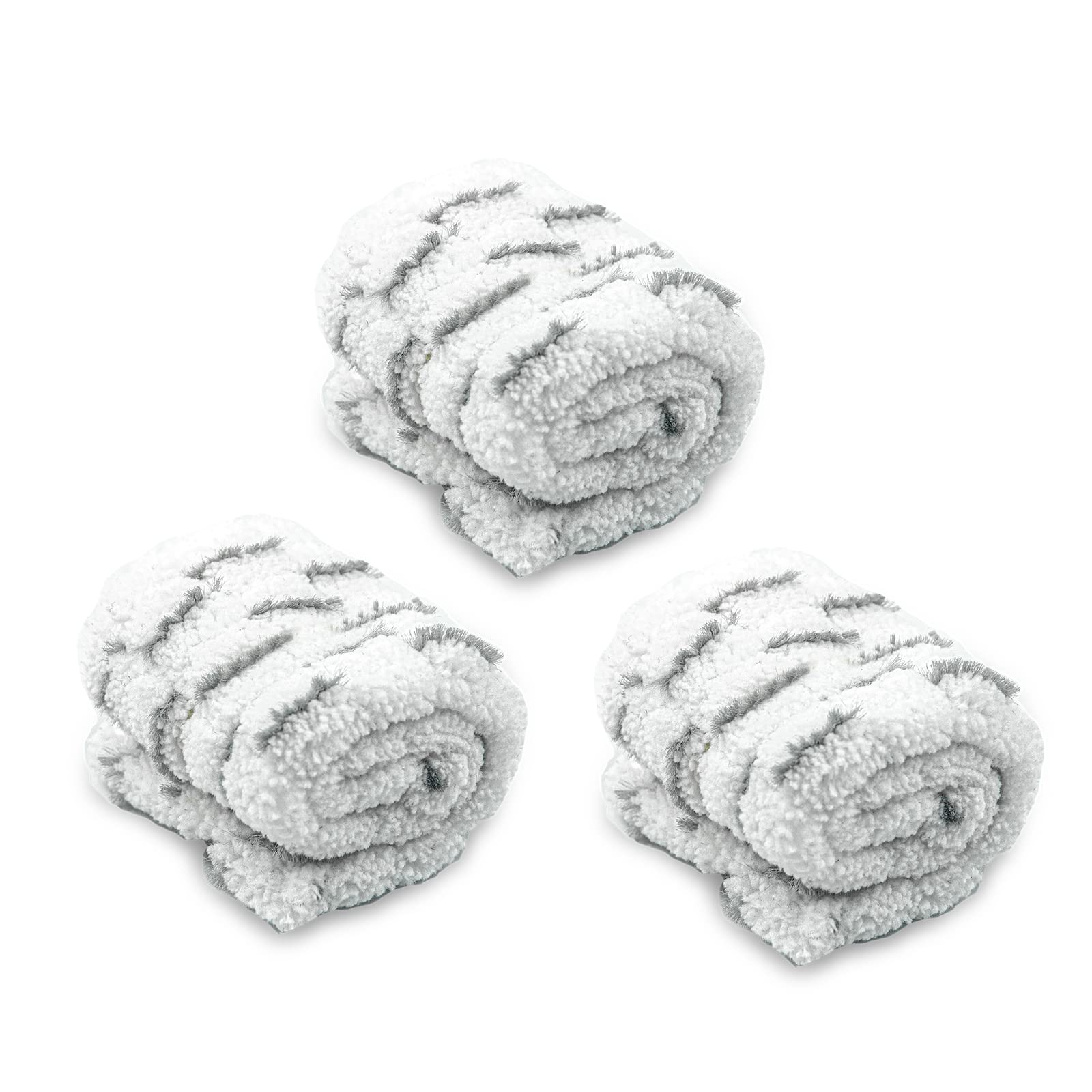 ITTAHO 3 Pack Microfiber Pads Replacements for Window Squeegee Set, Window Cleaner Kit, Professional Scrubber Refill Sleeve - 11 Inch