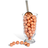 Candy Envy - Shimmer Rose Gold Gumballs - 1 Inch - Approximately 113 Gumballs Per 2lb Bag - Bulk Rose Gold Candy - North American Made & Kosher
