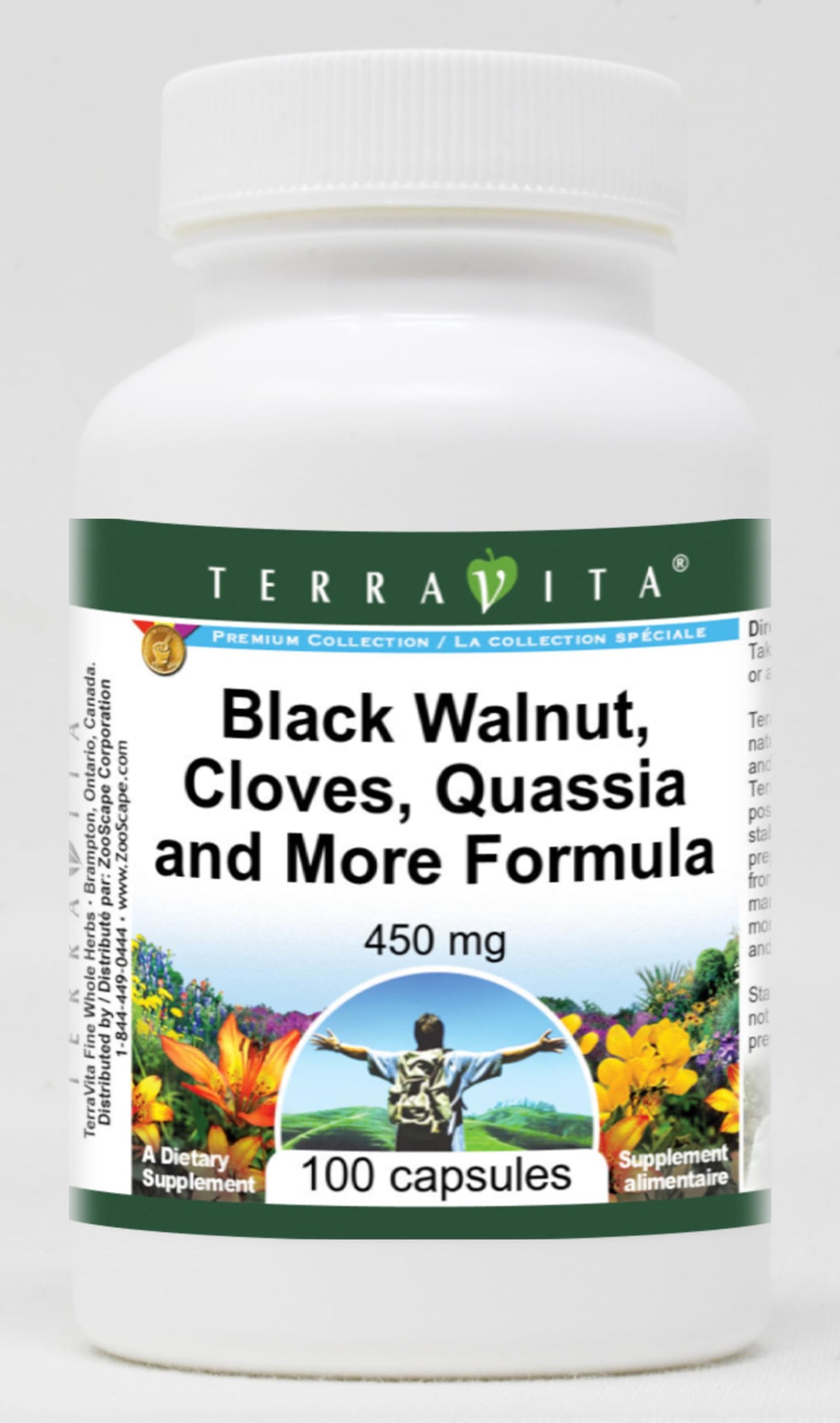 Black Walnut, Cloves, Quassia and More Formula - 450 mg (100 Capsules, ZIN: 510989) - 3 Pack