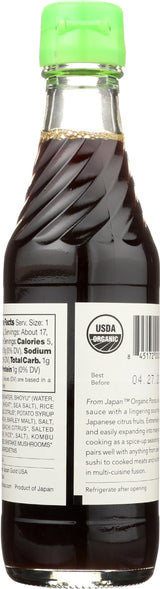 Muso From Japan - Organic Ponzu - Authentic Flavor, Vegan and Gluten-Free - 8.5 Fl Oz