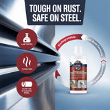 CLEAN MY STEEL 8.5 oz Stainless Steel Rust Remover - NSF Approved Non-Toxic Fast-Acting Rust Stain Remover for Appliances, Sinks & Grills
