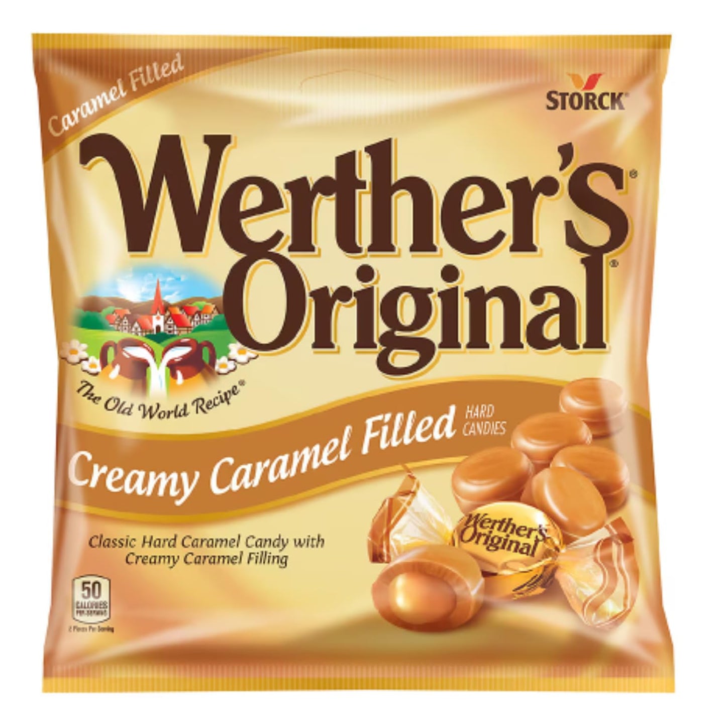 Caramel Candy 4 Pack (All 2.65oz - Original, Apple, Coffee, Creamy) with 2 Gosutoys Stickers