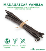 Slofoodgroup - Madagascar Vanilla Beans - Extract Grade B Vanilla Pods - 8 oz. - Extraction Grade Bourbon Vanilla Planifolia - For Cooking, Baking