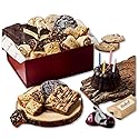 Dulcet Happy Birthday Gift Basket-Chocolae Bundt, Walnut Brownies,Chocolate Chip Fudge,Chocolate Chip Cookies,Assorted Rugelach. Birthday Candles!