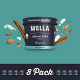 Wella Cereal Oatmeal Alternative, Gluten-Free Breakfast Hot Cereal, Grain-Free Paleo Organic Vegan High Protein Superfood, Plant-Based Non-GMO, Low in