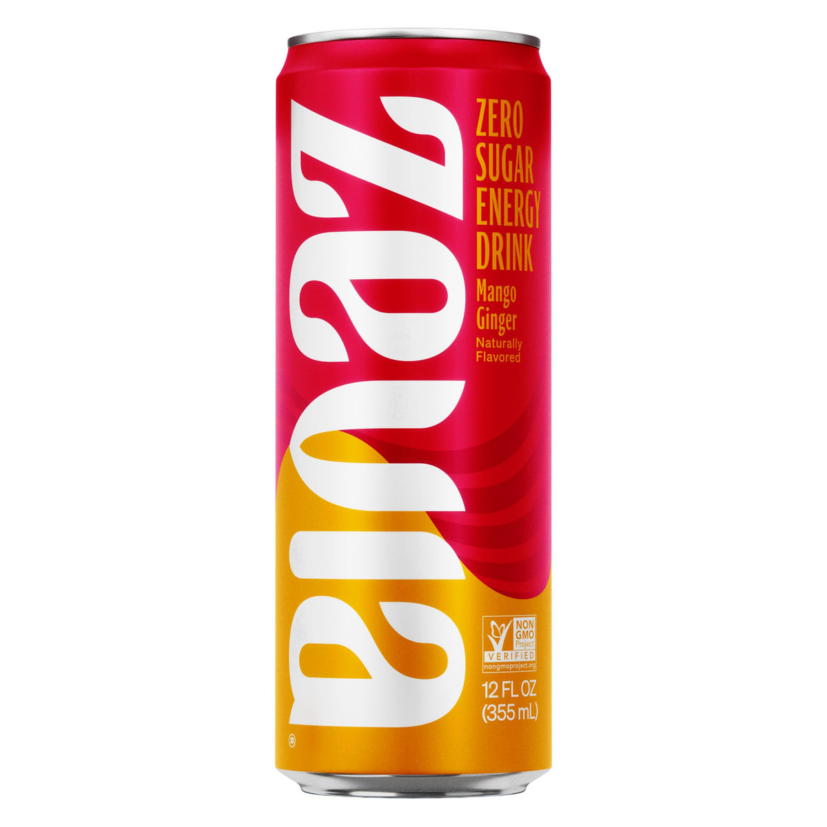 Zevia, Drink Energy Mango Ginger, 12 Fl Oz