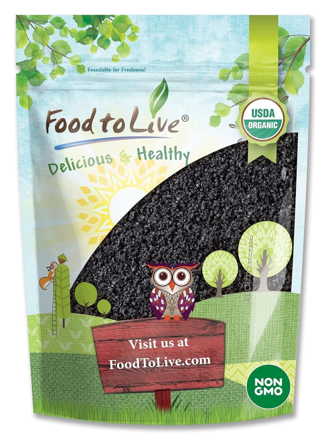 Organic Black Cumin Powder, 5 Pounds - Non-GMO, Pure, Raw, Kosher, Vegan, Non-Irradiated. Bulk Kalonji Spice. Great for Smoothies, Salads, Cooking