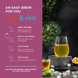 Life Plus Style Gourmet TEA TIME Passion Fruit Green Tea Natural Fruit Caffeinated Ceylon Teas Passion Green Tea Sweet Refreshing Hot or Cold 50 Tea