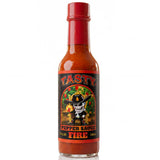 TASTY Pepper Sauce FIRE - Authentic Caribbean Pepper Sauce, Trinidad Scorpion Pepper Blend, Extreme Heat, Super Hot Gourmet Chili Sauce for Wings