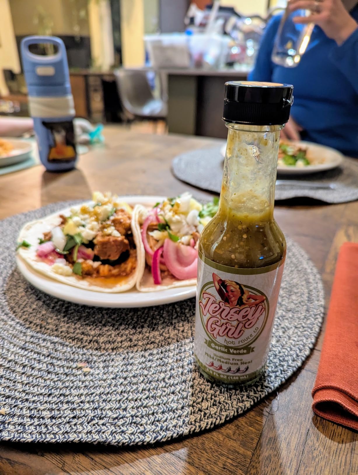 Jersey Girl Hot Sauce - Garlic Verde - No Added Salt - Naturally Sodium Free - All-Natural Healthy Ingredients with Hand-Picked Habaneros & Jalapeno