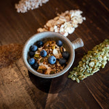 PremOla Nutty Granola, Sea Salt Pecan Blend - Gluten Free, Low Sugar, Vegetarian Granola with Pistachios, Almonds & Pumpkin Seeds, Packed with Protein