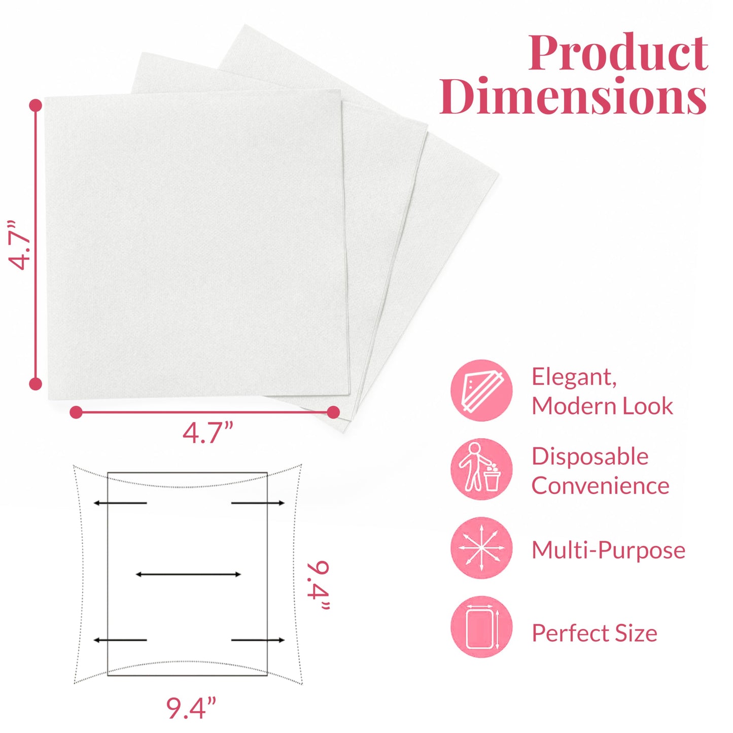 Prestee Linen Feel Guest Towels - Paper Hand Towels - Cocktail Napkins - 5inch Folded / 9.5inch Unfolded - 200 count - Soft and Absorbent Disposable