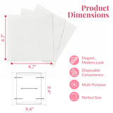 Prestee Linen Feel Guest Towels - Paper Hand Towels - Cocktail Napkins - 5inch Folded / 9.5inch Unfolded - 200 count - Soft and Absorbent Disposable