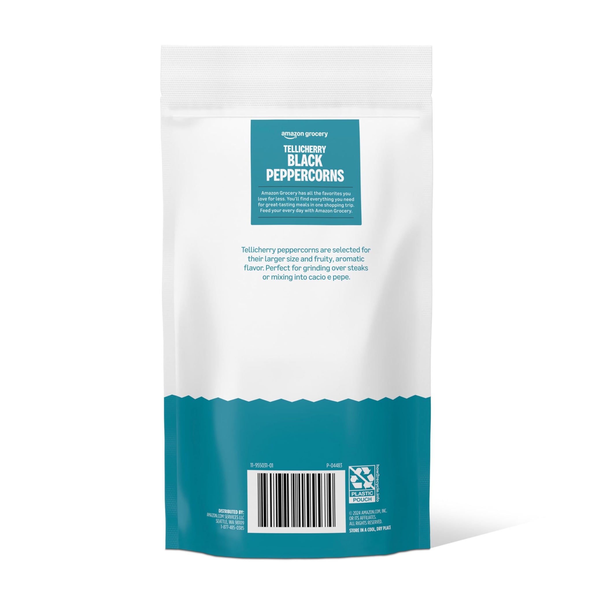 Amazon Grocery, Tellicherry Whole Black Peppercorn, 16 Oz