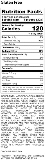 Piedmont Pennies Cheese Crackers - 2-Pack | Sharp Cheddar Gluten-Free Ingredients | Baked Cheese Snack | No Sugar | Handmade in NC | Small-Batch