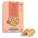 Three Farm Daughters High Fiber Pasta Cavatappi Pack, Low GI, Non GMO Cavatappi Pasta Noodles, Low Net Carb, Made in the USA, 12 oz. (1 Pack)