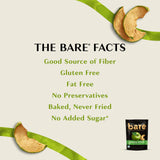 Bare Baked Crunchy Apple Chips, Granny Smith, Gluten Free, 3.4 Ounce Bag, 6 Count