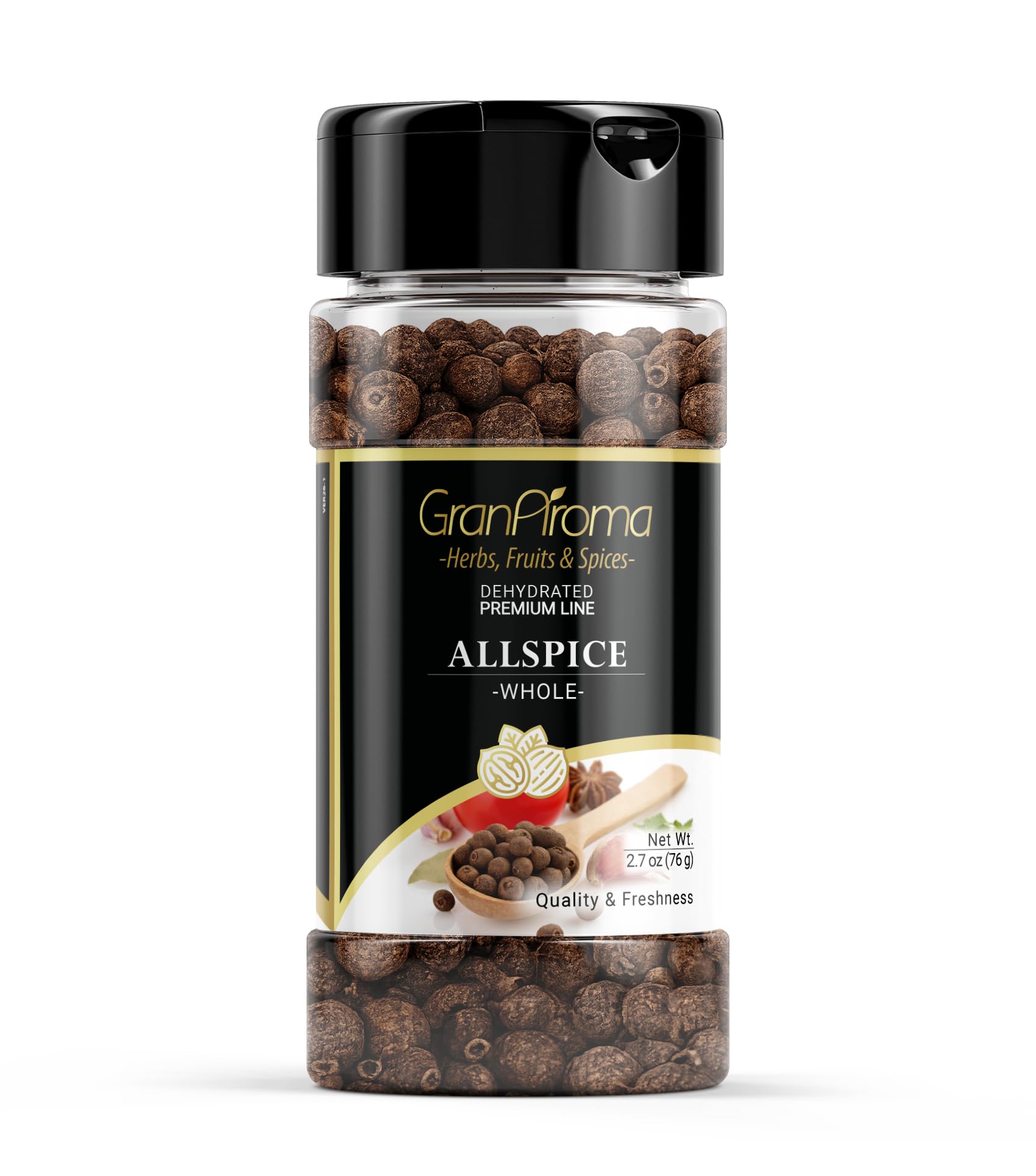 GranAroma Whole Allspice, Cakes & Pies, Aromatic Spice, Whole Berries (2.7 Ounce)