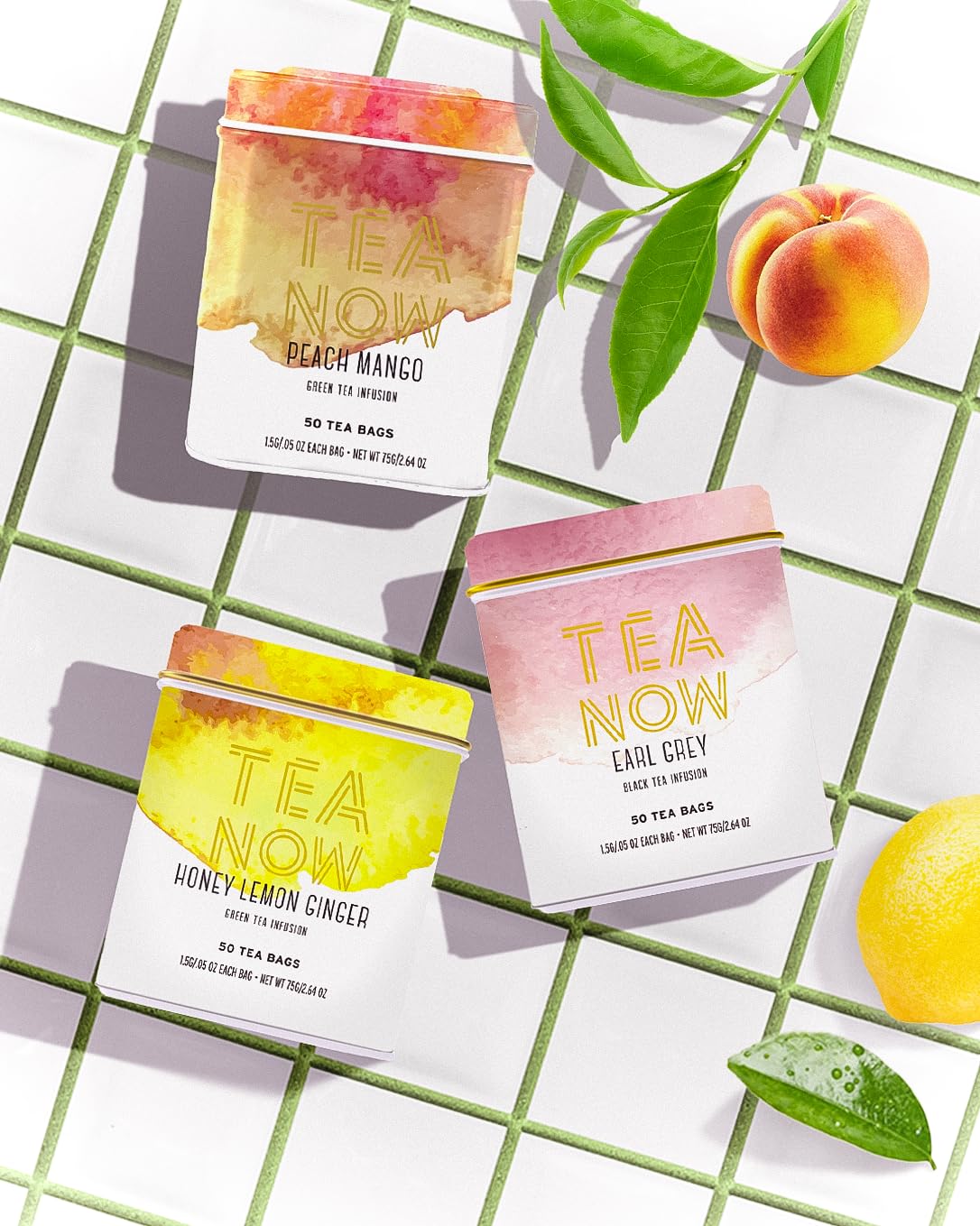 Life Plus Style Gourmet TEA NOW Earl Grey Black Tea Caffeinated Tea Bags Ceylon Tea 50 Tea Bags