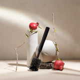 Curio Home Goods Ionic Bottle Brush, Magnetized to Stand Upright, Stainless Steel with Replaceable Head, Onyx/Black