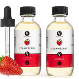 Dolce Flav Strawberry Extract - 2 Ounce Oil-Soluble Kosher, Sugar-Free, Concentrated Berry Flavor for Candy, Chocolates & Desserts, Includes Measured