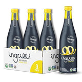 Ingrilli 100% Organic Lemon Juice, 16.9 Fl Oz Glass Bottle (Pack of 3)