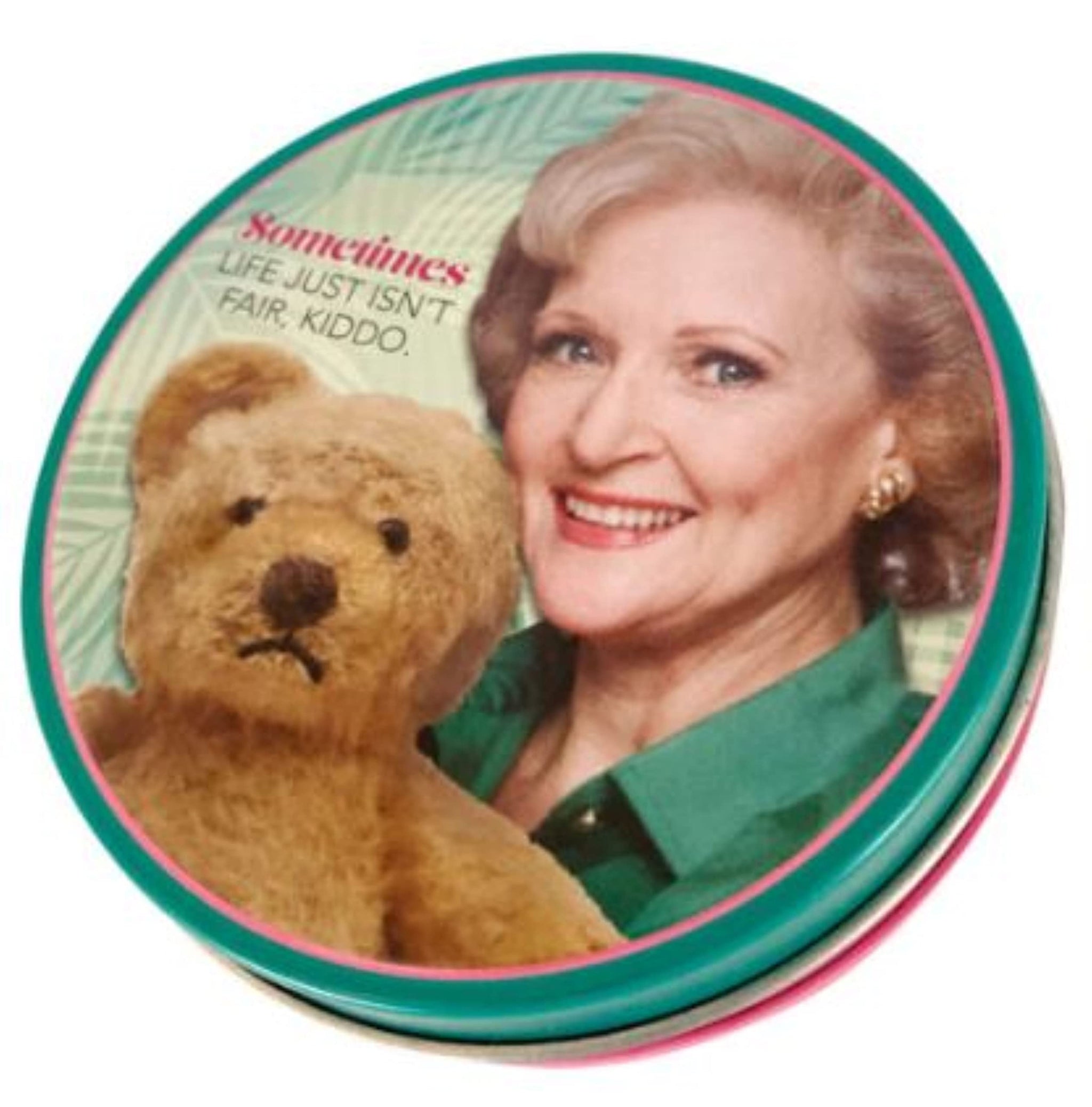 The Golden Girls Marshmallow Flavored Candy - Twelve (12) Fernando's Missing Ear Collectible Candy Tins with Display - Bear Ear Shapped Candies