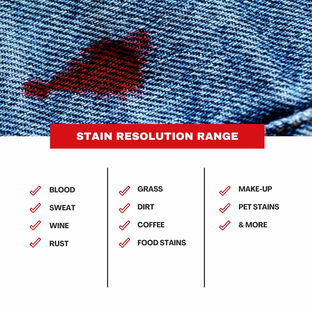 Ruby Rescue - To Go, Ruby Rescue Stain Remover, Powerful Peroxide Formula, Clothes, Carpets, Upholstery, Spray Cleaner, Instantly Lifts Protein-Based