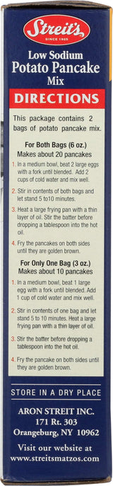 Streit's No-Salt Potato Pancake, 6.0-Ounce Units (Pack of 12)