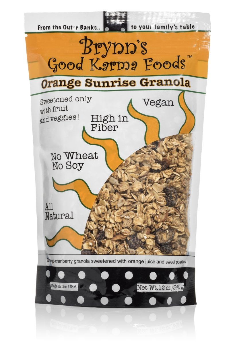 Brynn's Good Karma Foods Granola, Orange Sunrise, 12 Ounce (Pack of 6)