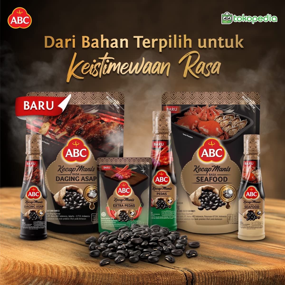 ABC Kecap Pedas (Hot Soy Sauce), 135 Ml (Pack of 1)