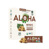 ALOHA Organic Plant Based Protein Bar MINIS |Chocolate Chip Cookie Dough| 20 Count, 24g Bars | Vegan, Low Sugar, Gluten Free, Paleo, Low Carb