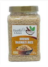 Desi Kitchen Brown Basmati Rice | 3.5 lbs (1.59kg) Jar | Healthy Whole Grain, Product of India