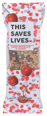 This Saves Lives Dark Chocolate Cherry & Sea Salt Bar, 1.4 OZ