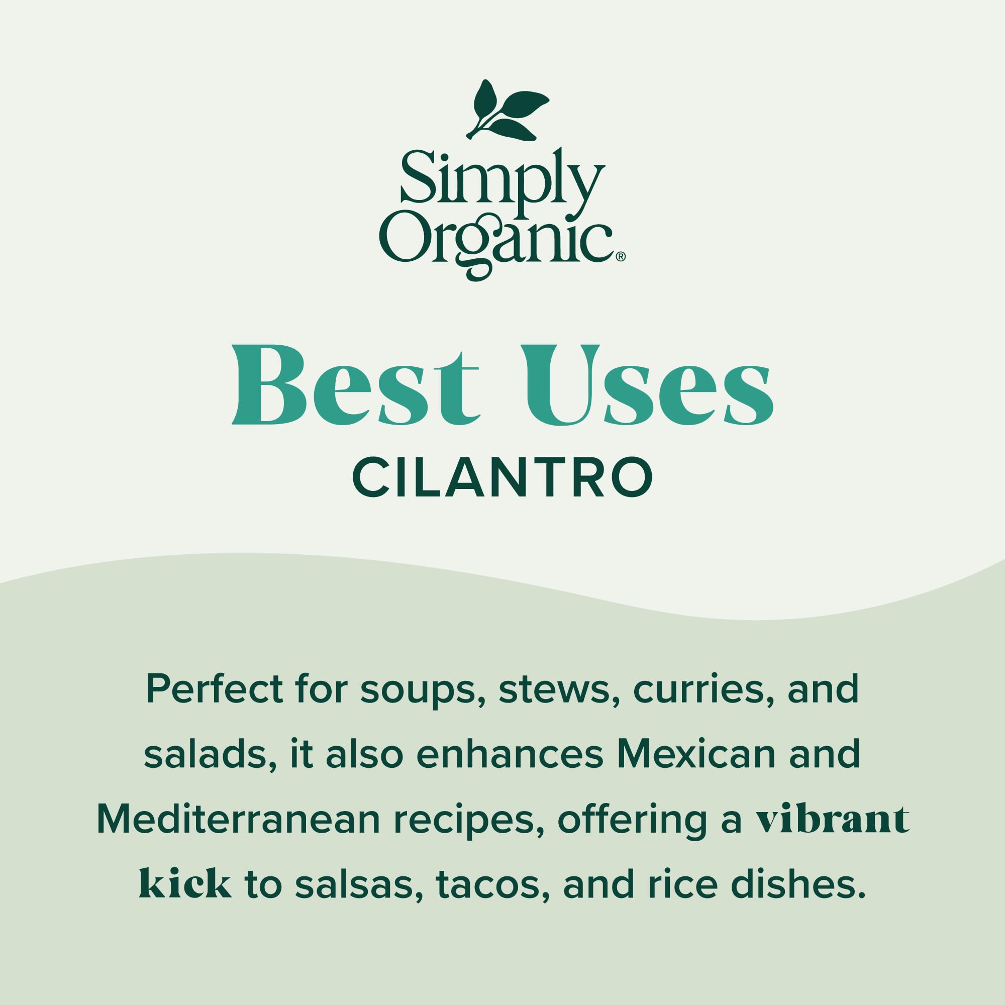 Simply Organic Cilantro Leaf, Certified Organic, Kosher | 0.78 Ounce (Pack of 1)