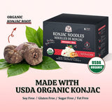 52USA USDA Organic Konjac Fettuccine Noodle, 6 Pack (52.8 oz Total) Low Carb Pasta Konjac Noodles, Keto and Paleo Friendly, Vegan, Gluten-Free