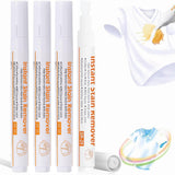 Laundry Stain Removers,4PCS New Bleach Pen,Portable Travel Bleach Pen for Clothing Stain Removal,Clothes Stain Remover Pen Grease Stain Remover Wash
