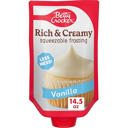 Betty Crocker Rich and Creamy Squeezable Frosting, Vanilla, 14.5 oz