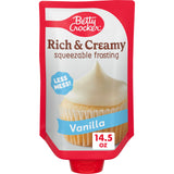 Betty Crocker Rich and Creamy Squeezable Frosting, Vanilla, 14.5 oz