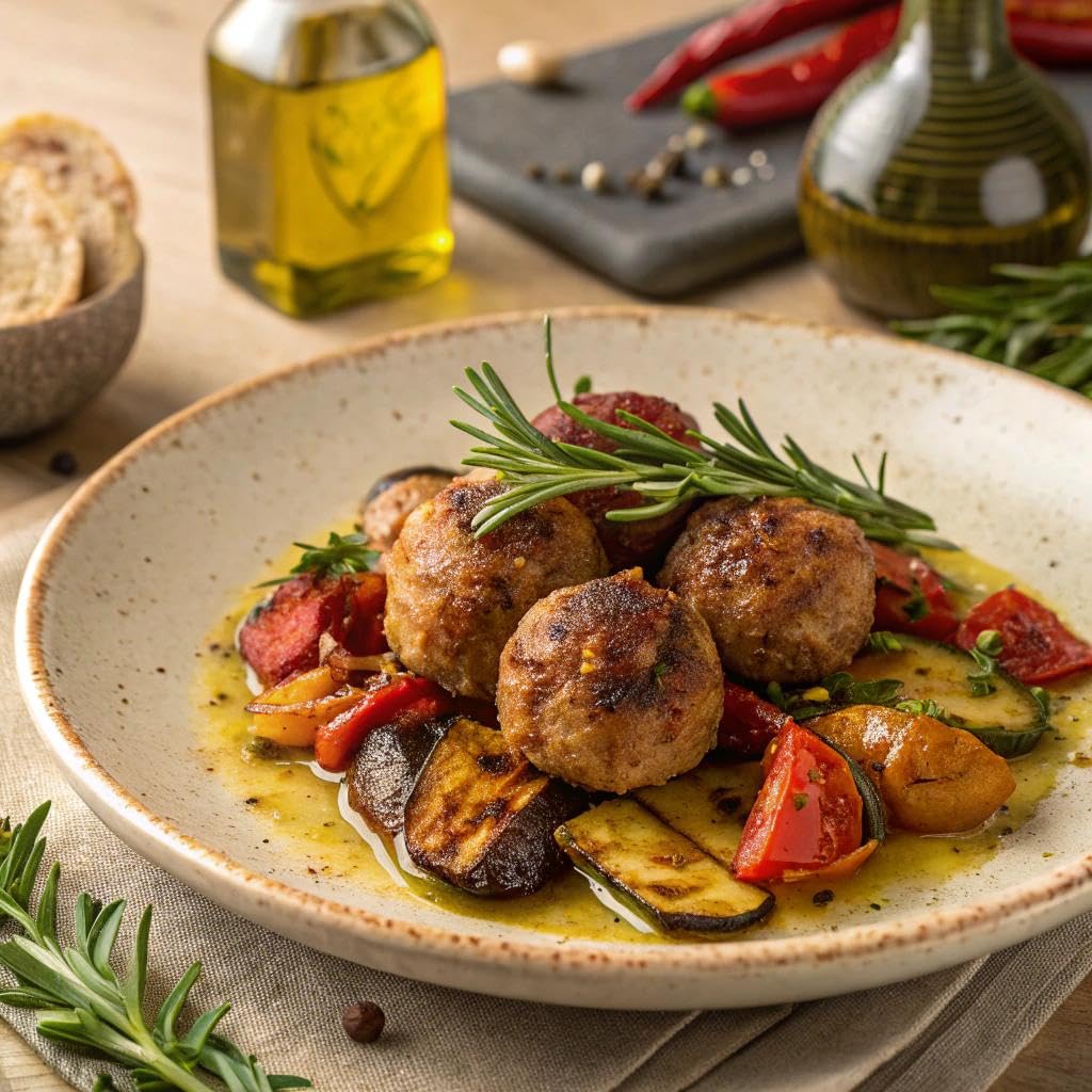 Amylu Foods Organic Spinach & Red Pepper Chicken Meatballs, Natural Ingredients, 15g of Protein, Chicken Raised with No Antibiotics, Fully Cooked