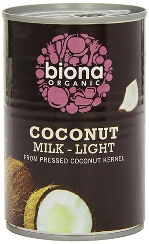 Biona Coconut Milk - Light 9% fat Organic 400ml-4 Pack