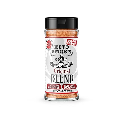 Keto Smoke Original Blend - All-Purpose Smoky Seasoning, 4.2 oz Bottle | Diet-Friendly, Sugar-Free, Gluten-Free, Low Sodium, Non-GMO