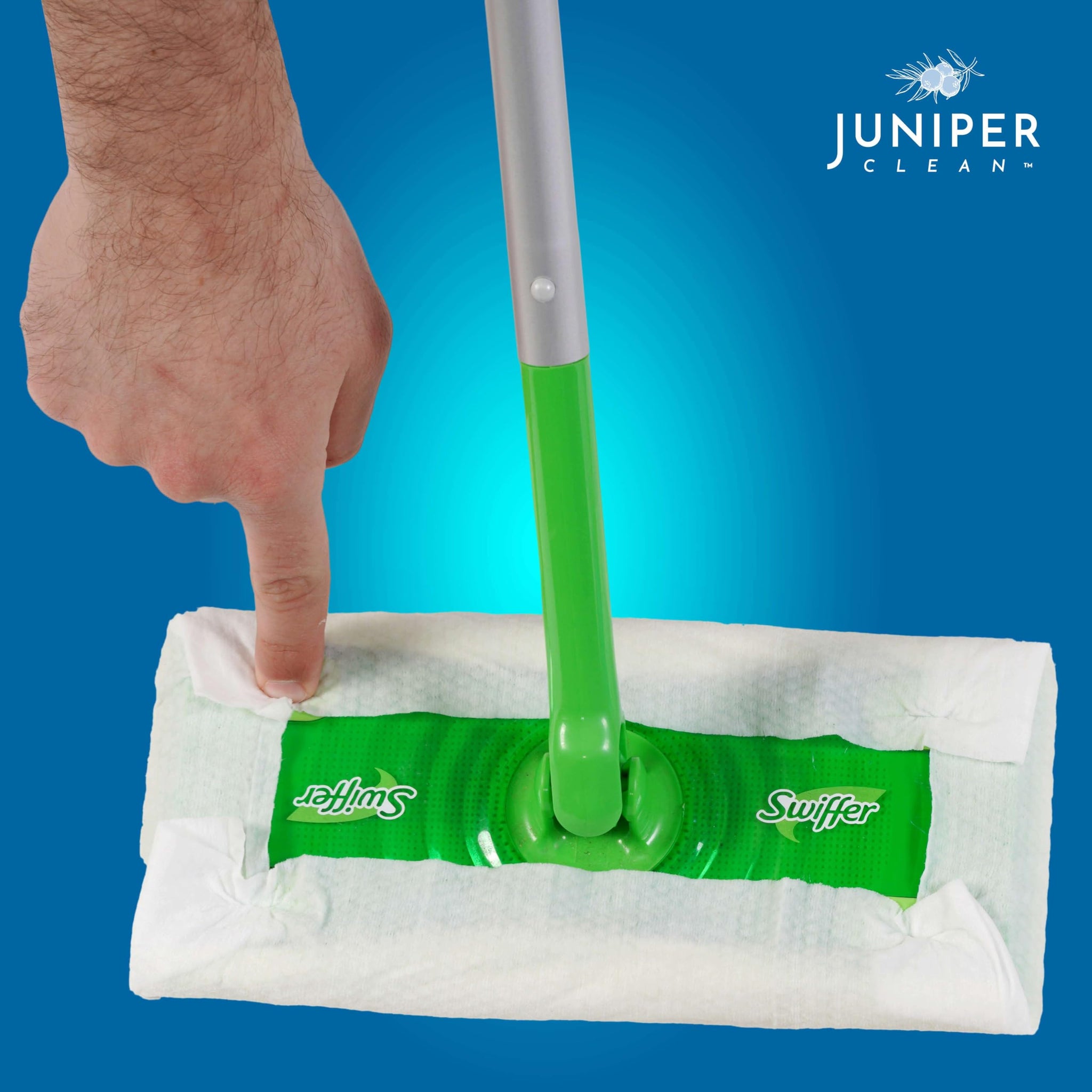 Juniper CLEAN Wet Floor Wipes, Multi Surface Floor Cleaner Wet Mop Pads Fit Swiffer Sweeper Mop, Fresh Scent & Plant-Based Textured Cloth Trap Absorb
