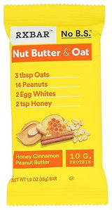 Rxbar Honey Cinnamon Peanut Butter Am Protein Bar, 1.9 Ounce